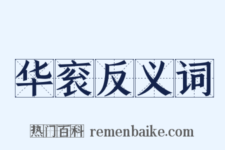 华衮反义词是什么意思的图片